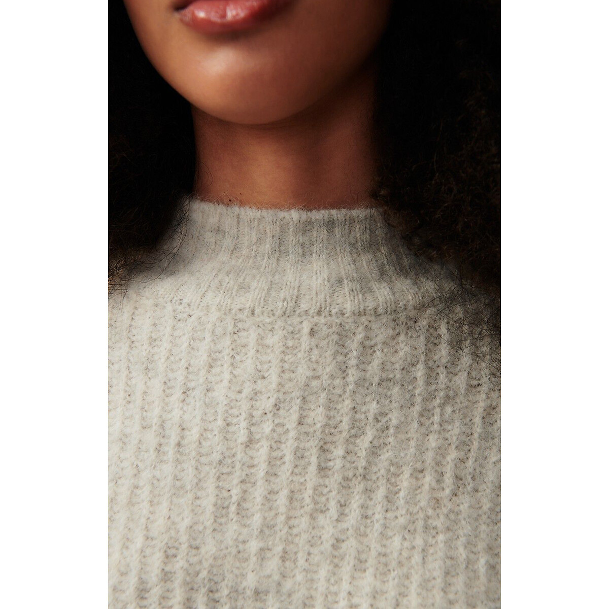 East Funnel Neck Jumper grey, AMERICAN VINTAGE