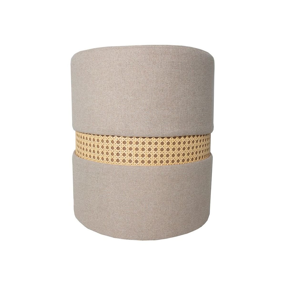 Tabouret cannage PALMA beige, FACTORY