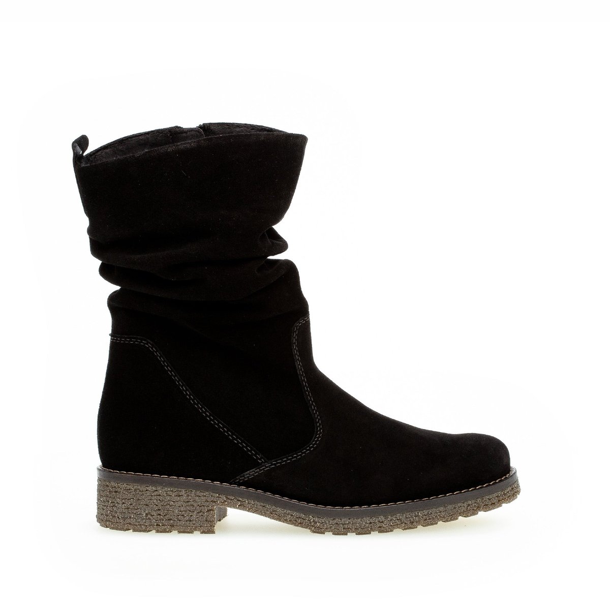 Bottines en suède noir velours, GABOR