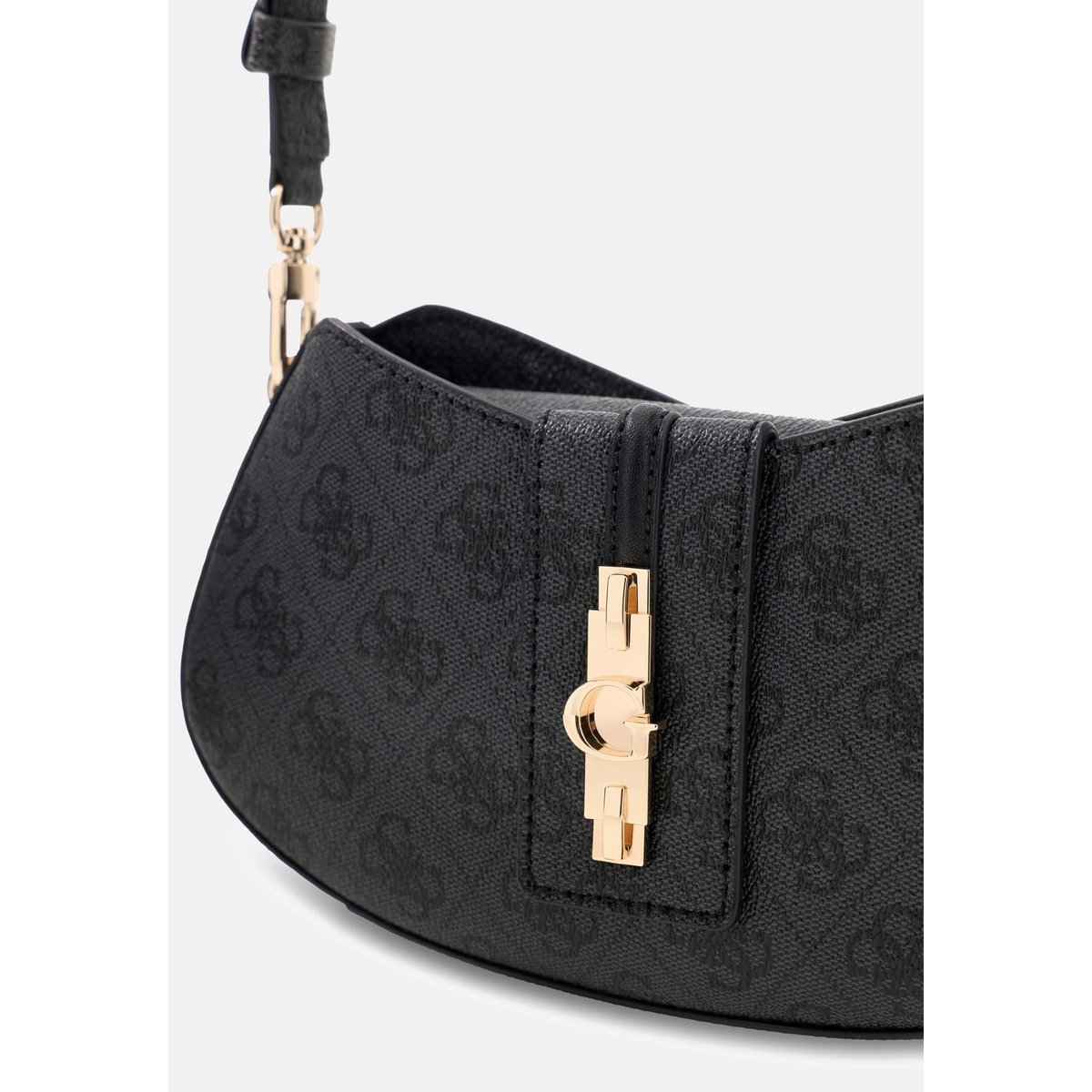 Mini Sac À Épaule Logo Yvonne gris, GUESS