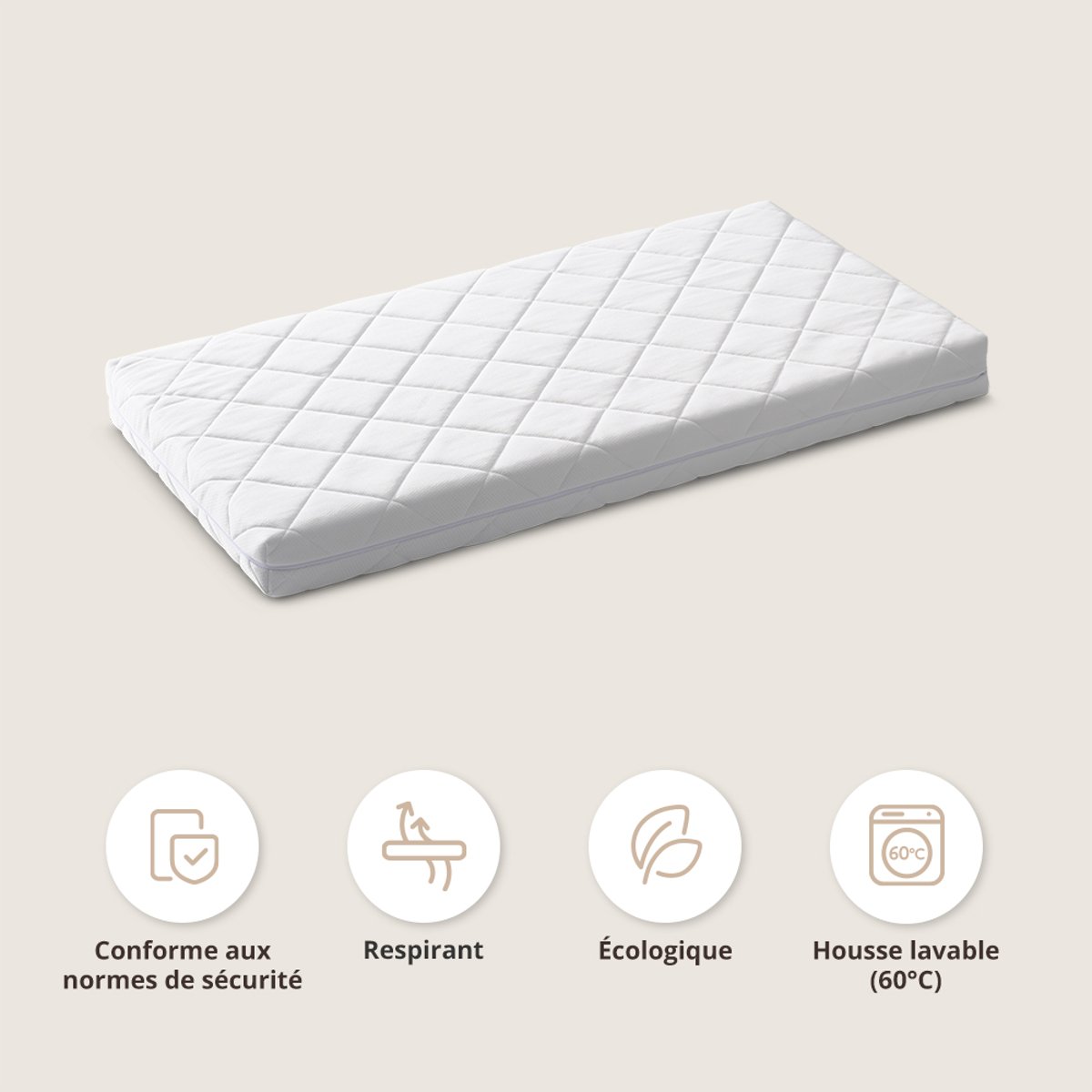 Matelas premium NOVA blanc, PETITE AMELIE