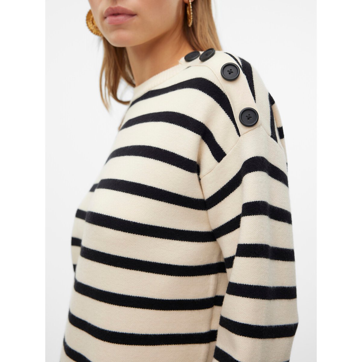 Breton Striped Mini Dress 90006874, VERO MODA