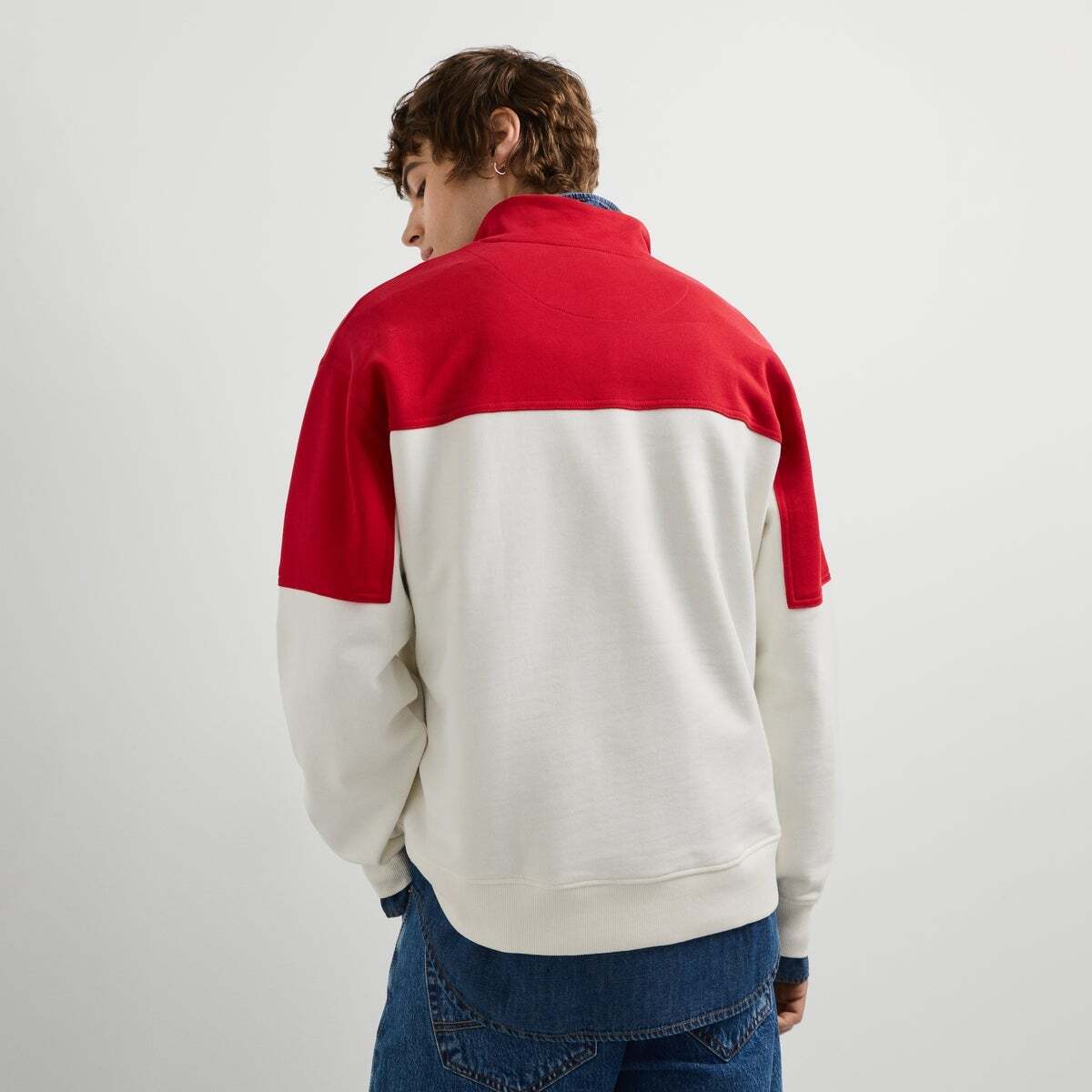 Sweat À Col Montant Coupe Casual rouge hiver, PEPE JEANS