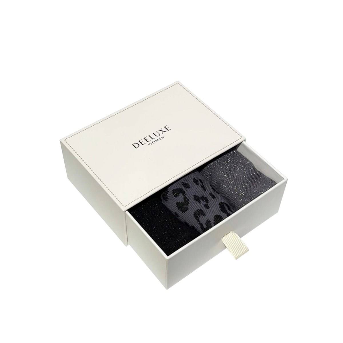Lot de 3 paires de chaussettes pailletées ANINA noir, DEELUXE