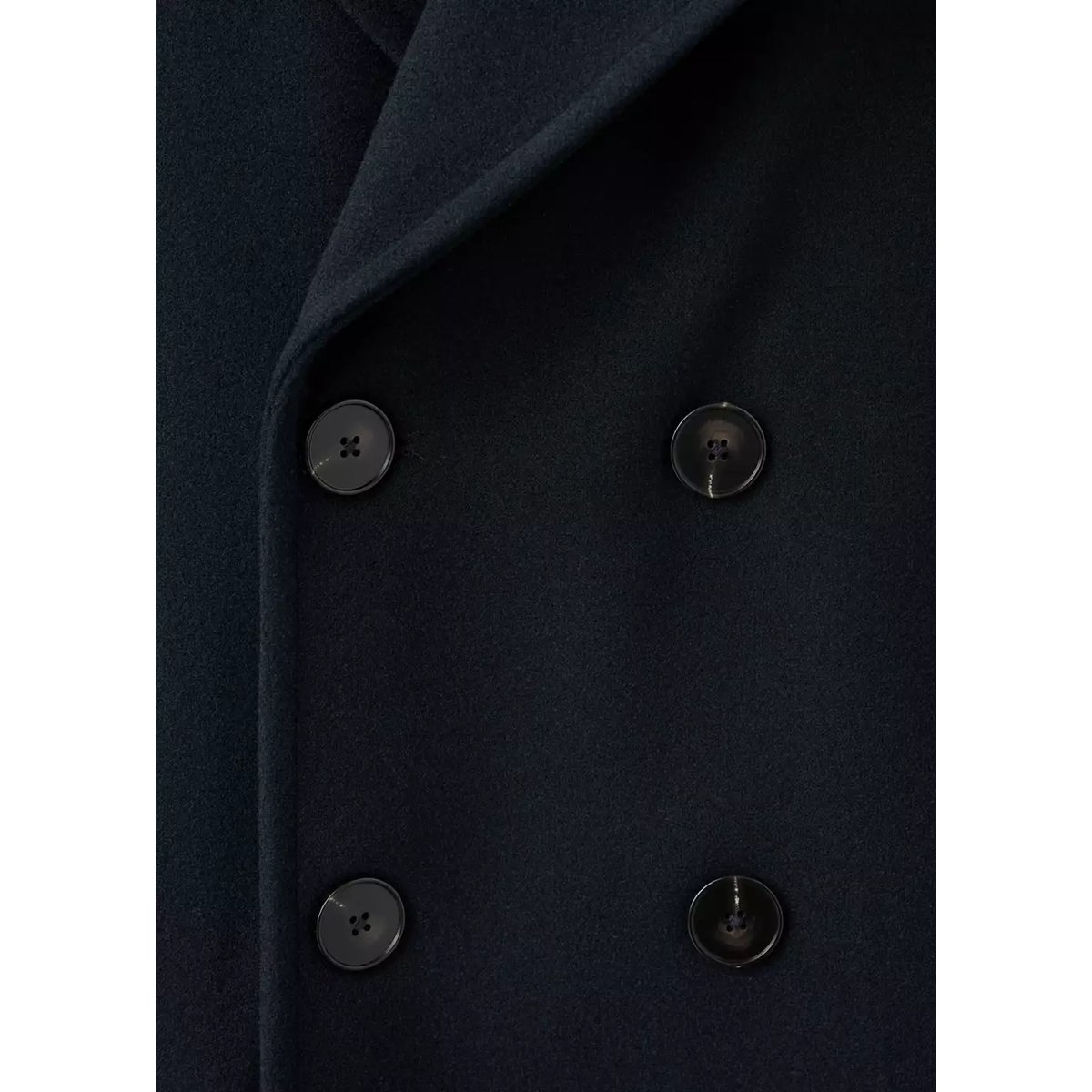 Manteau à double boutonnage croisé bleu marine, MANGO TEEN