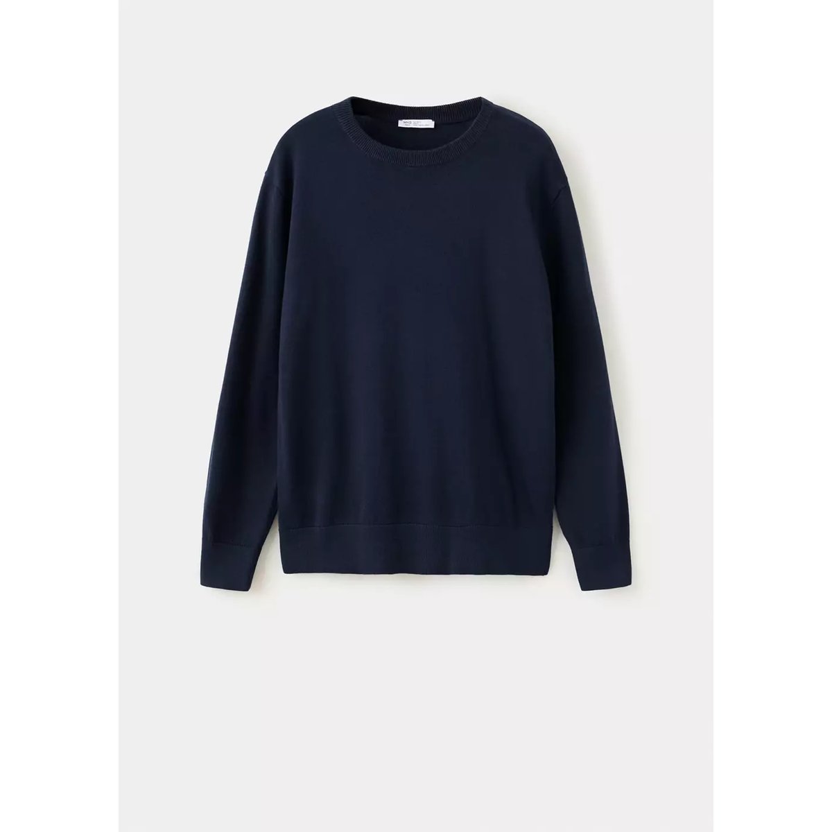 Pull-over maille coton bleu marine, MANGO TEEN