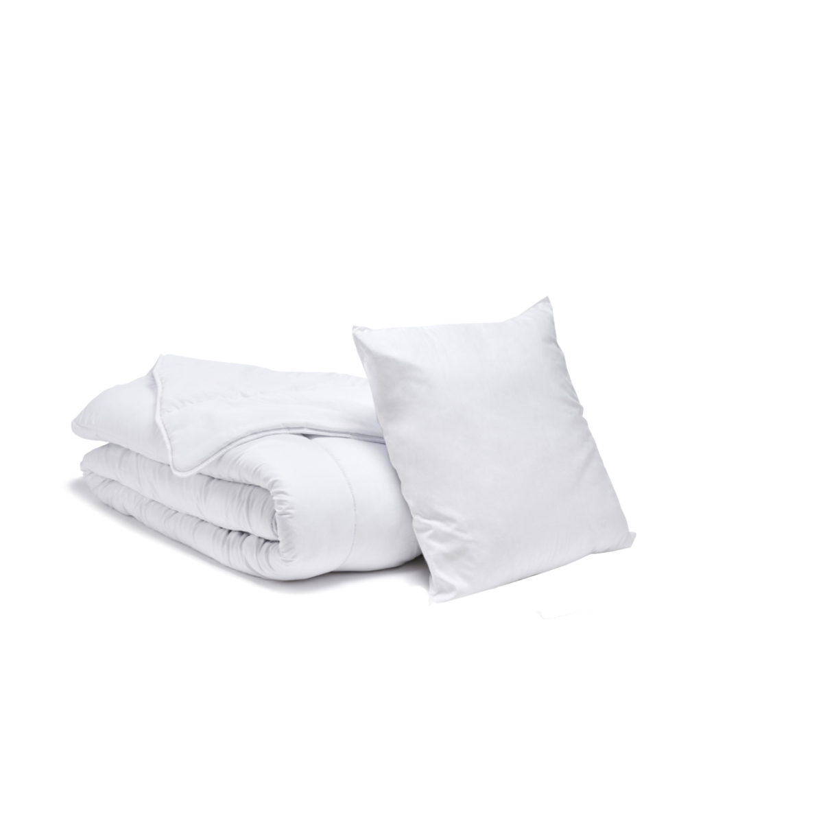Lot couette tempérée et oreiller(s) essentiel blanc, BLEU CALIN