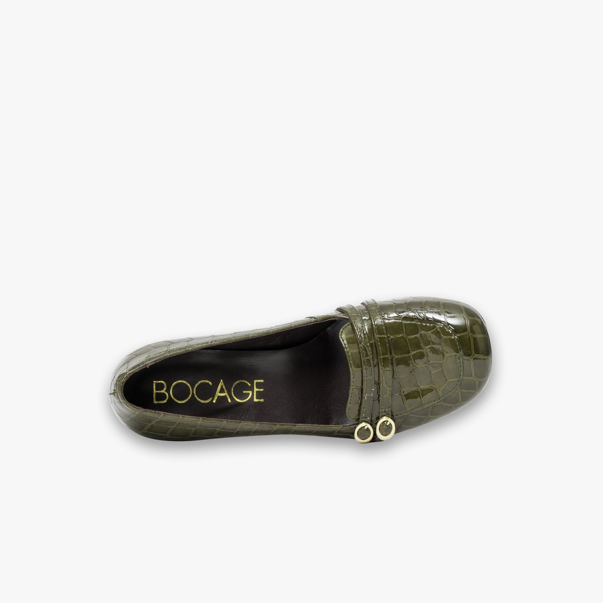 Escarpin en cuir JEANNELLE vert, BOCAGE
