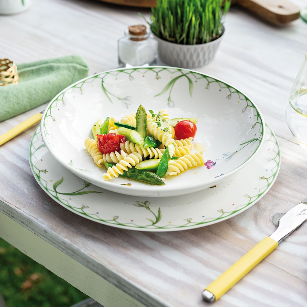 Assiette Creuse À Pâtes COLOURFUL SPRING vert, VILLEROY & BOCH