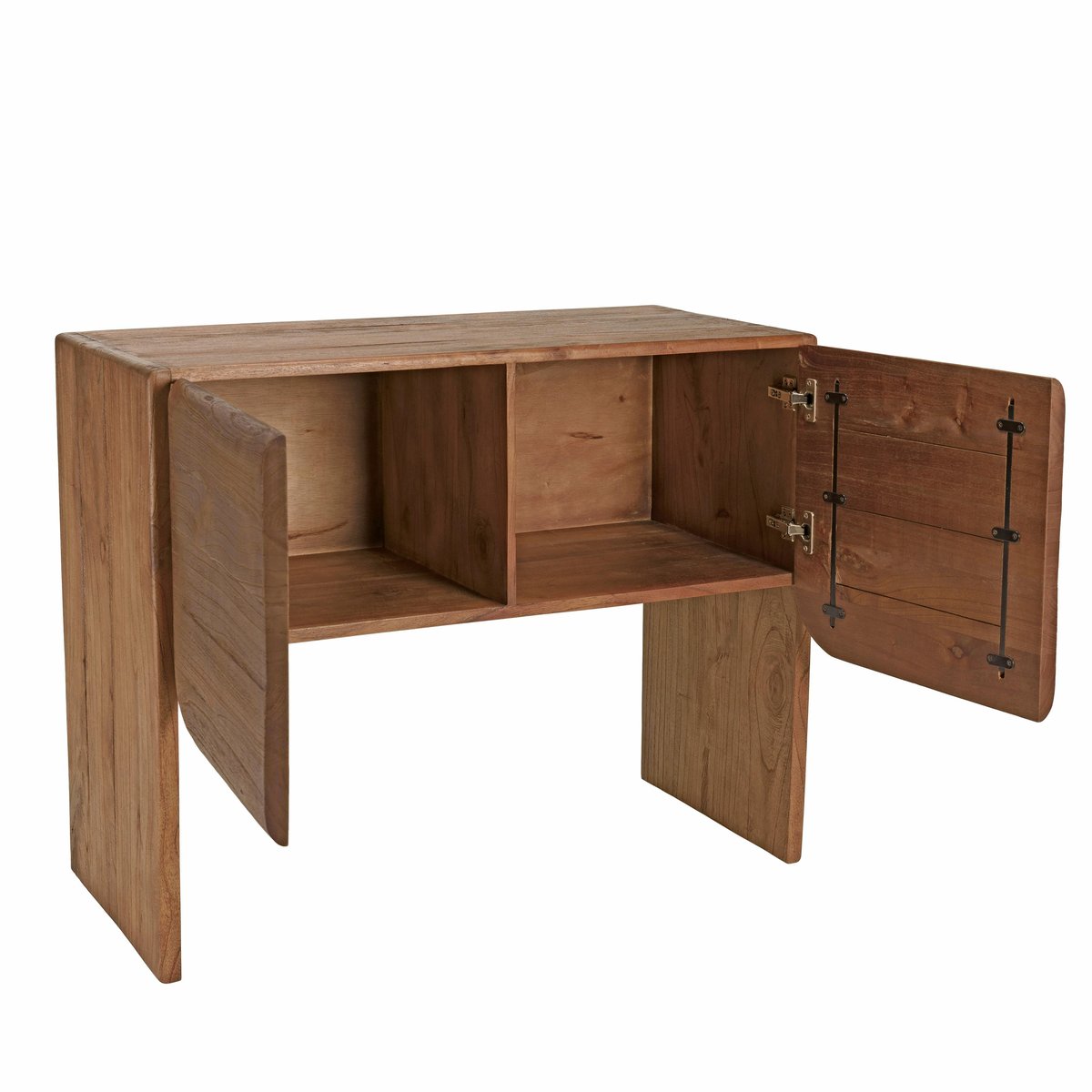 Buffet 2 portes en bois de mindi ARCUS bois naturel, PIER IMPORT