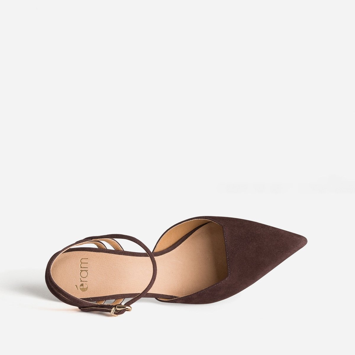 Escarpin en cuir ALWENA chocolat, ERAM
