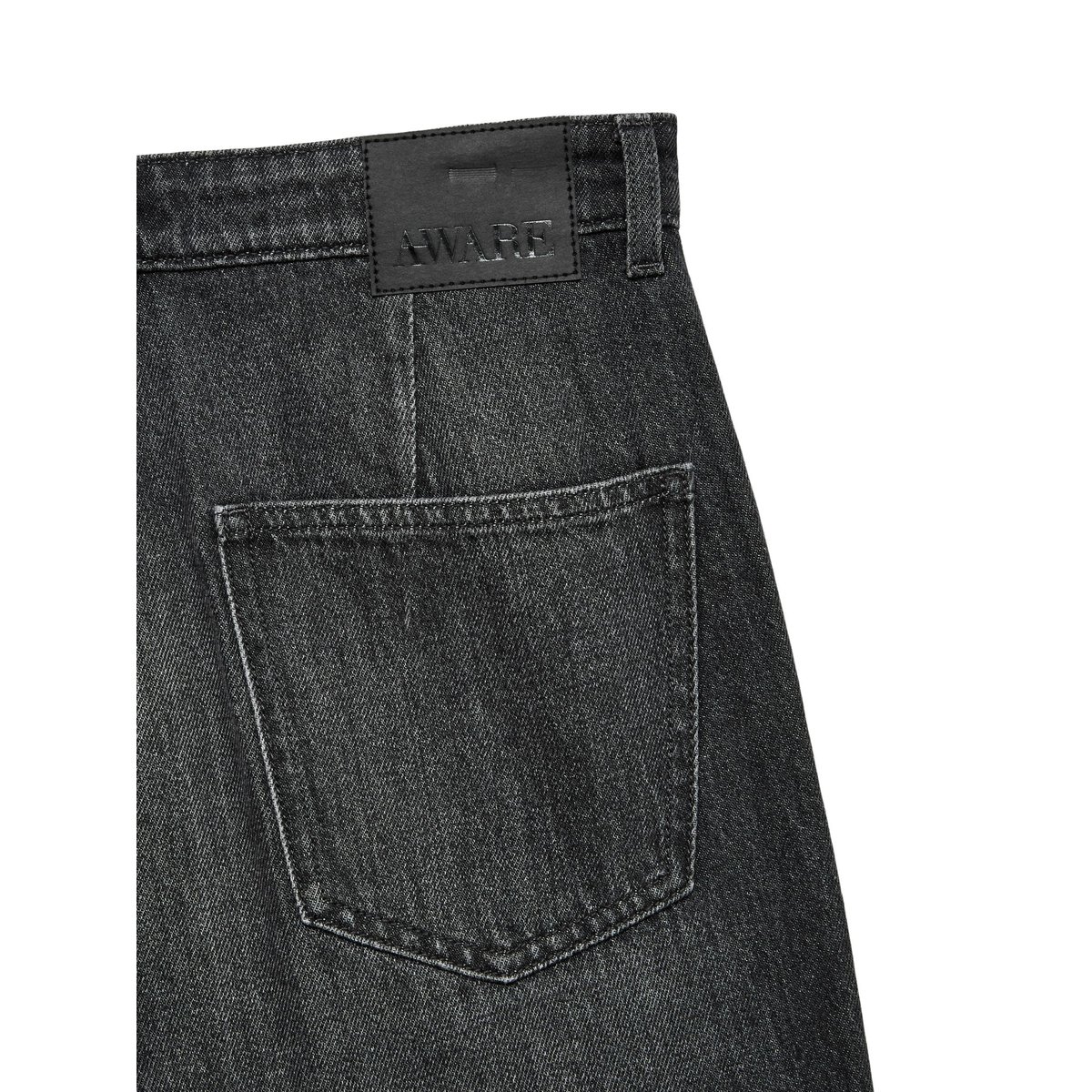 Jean À Coupe Large dark grey denim, VERO MODA