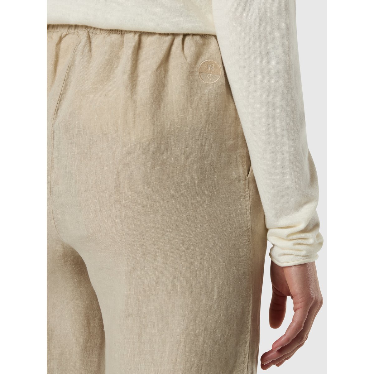 Pantalon taille en sac en papier en lin pierre de lumière, NORTH SAILS