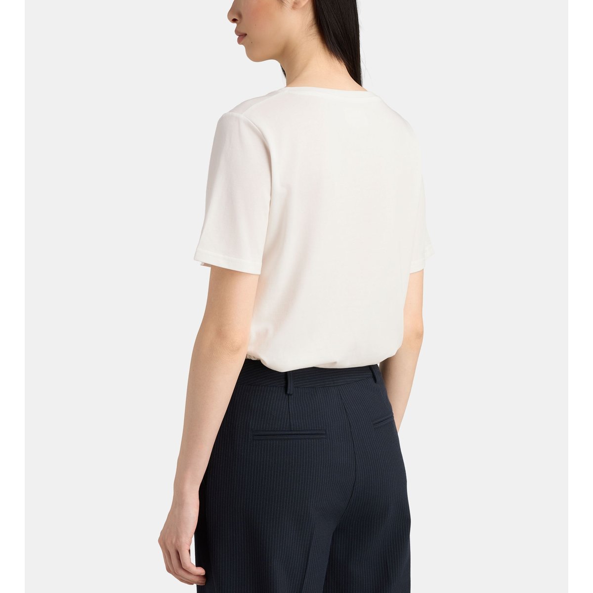 T-shirt droit osola coton mélangé blanc, JODHPUR