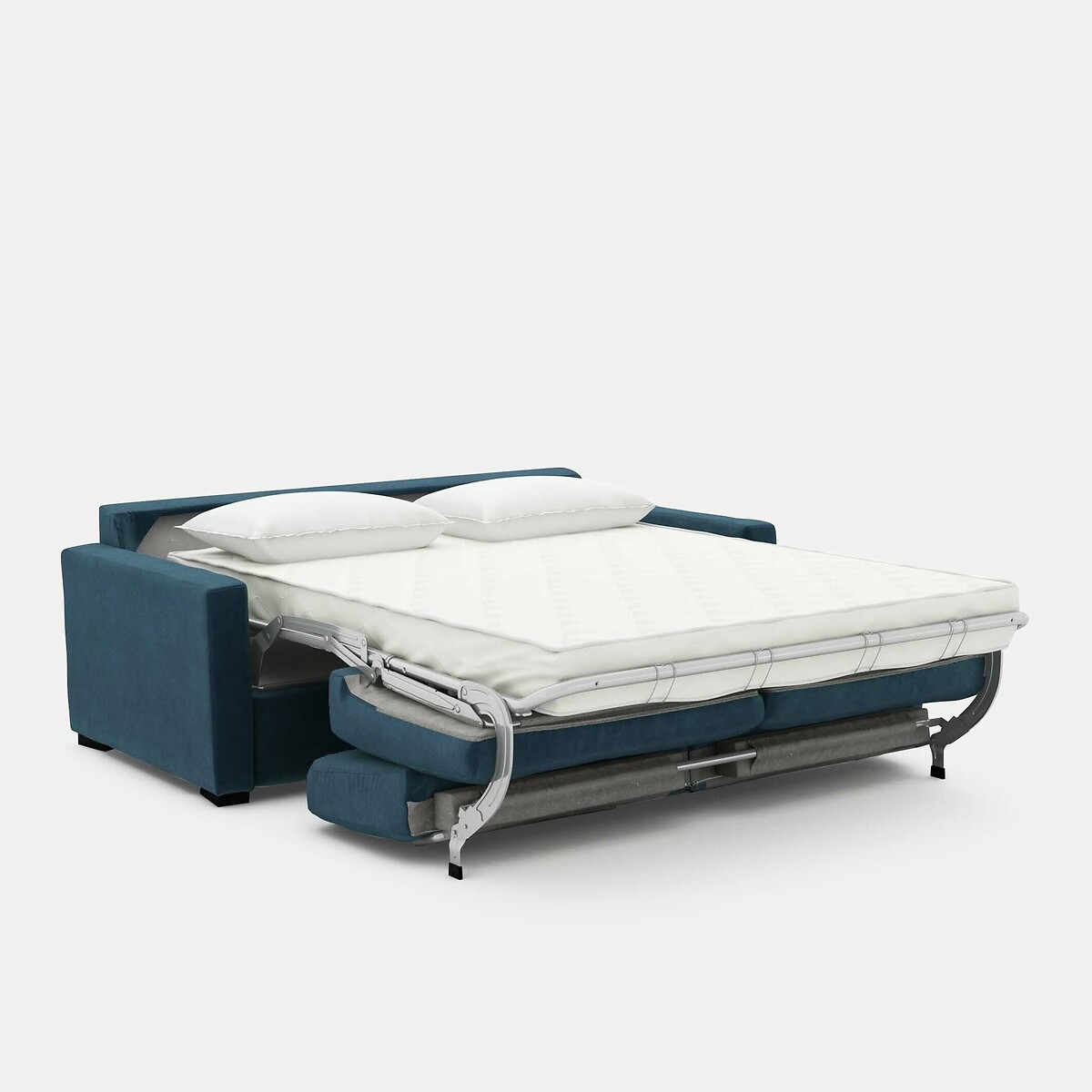 Canapé convertible 2, 3 ou 4 places, en mousse, en velours, TIMOR bleu de prusse, LA REDOUTE INTERIEURS
