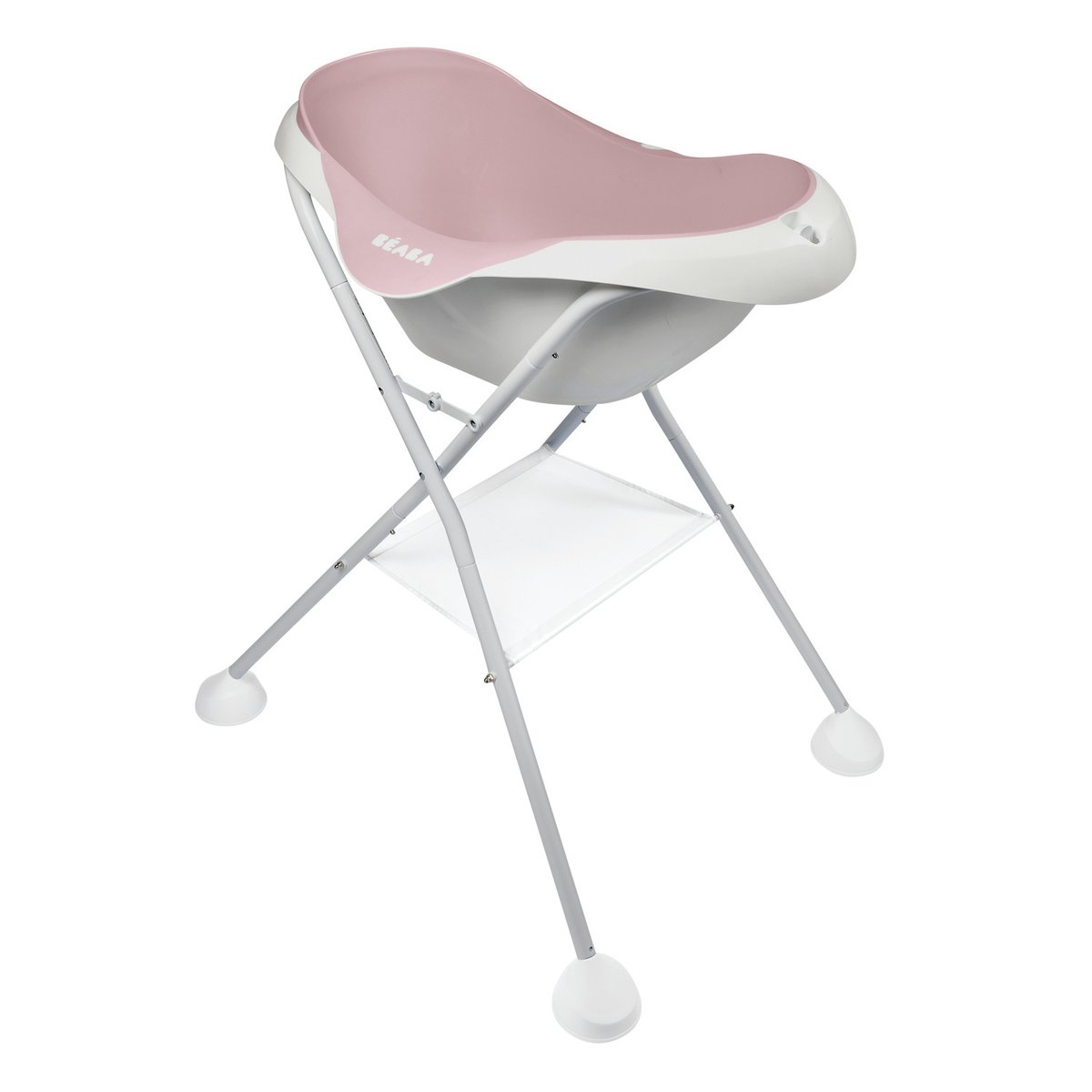 Baignoire bébé ergonomique blanc, rose, BEABA