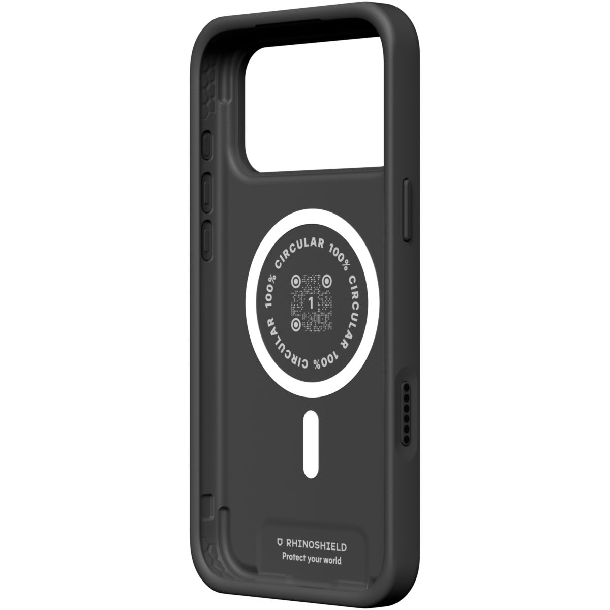 Coque iPhone 17 Pro Max SolidX Noir MagSafe couleur unique, RHINOSHIELD
