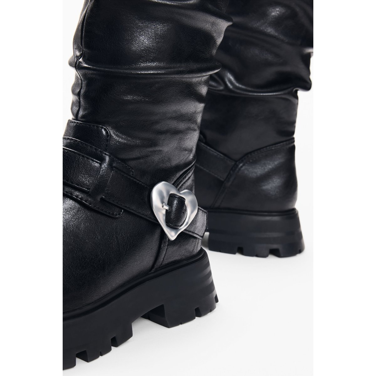 Bottes Biker Cœur noir, DESIGUAL