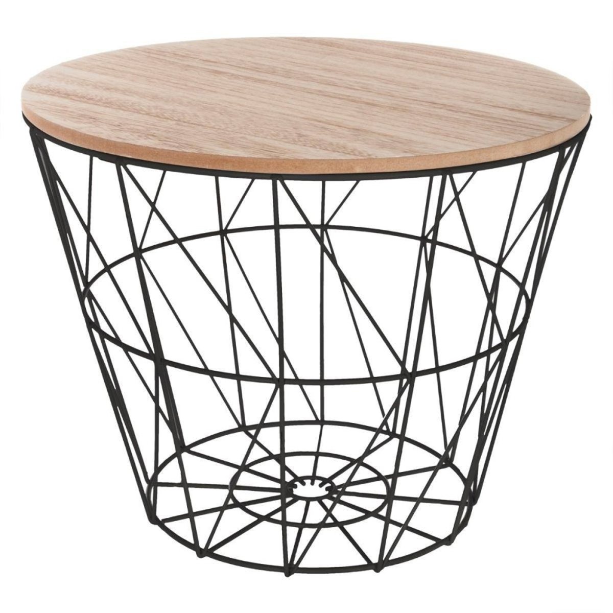Table à Café En Métal Kumi Noir multicolore, ATMOSPHERA