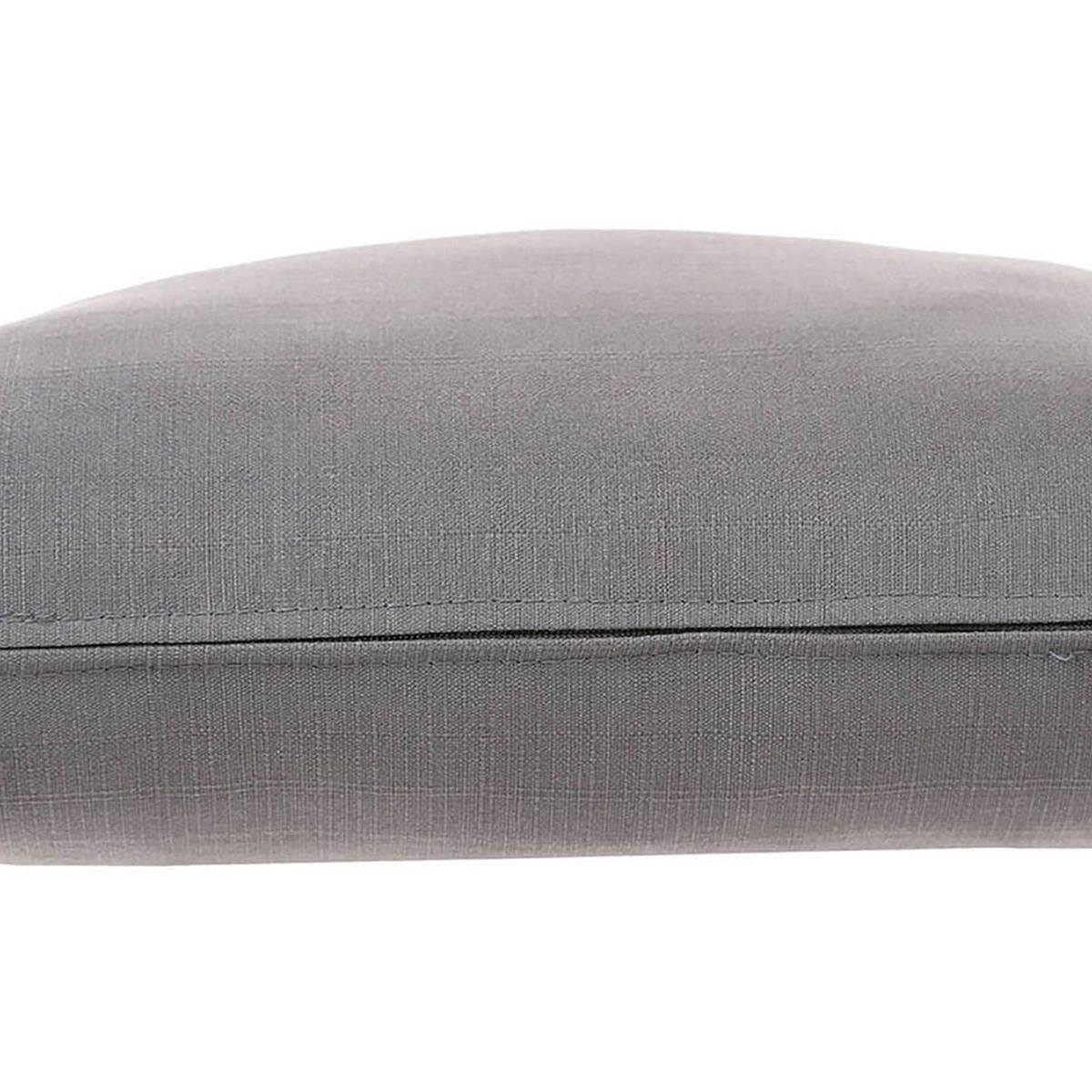 Coussin de jardin déhoussable et déperlant KORAI gris foncé, HESPERIDE