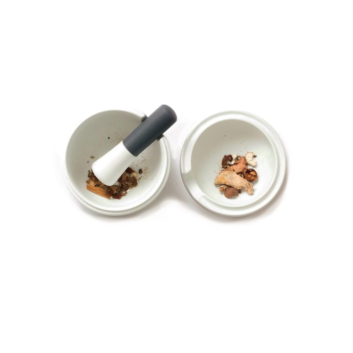 Mortier et pilon en porcelaine blanc, OGO LIVING