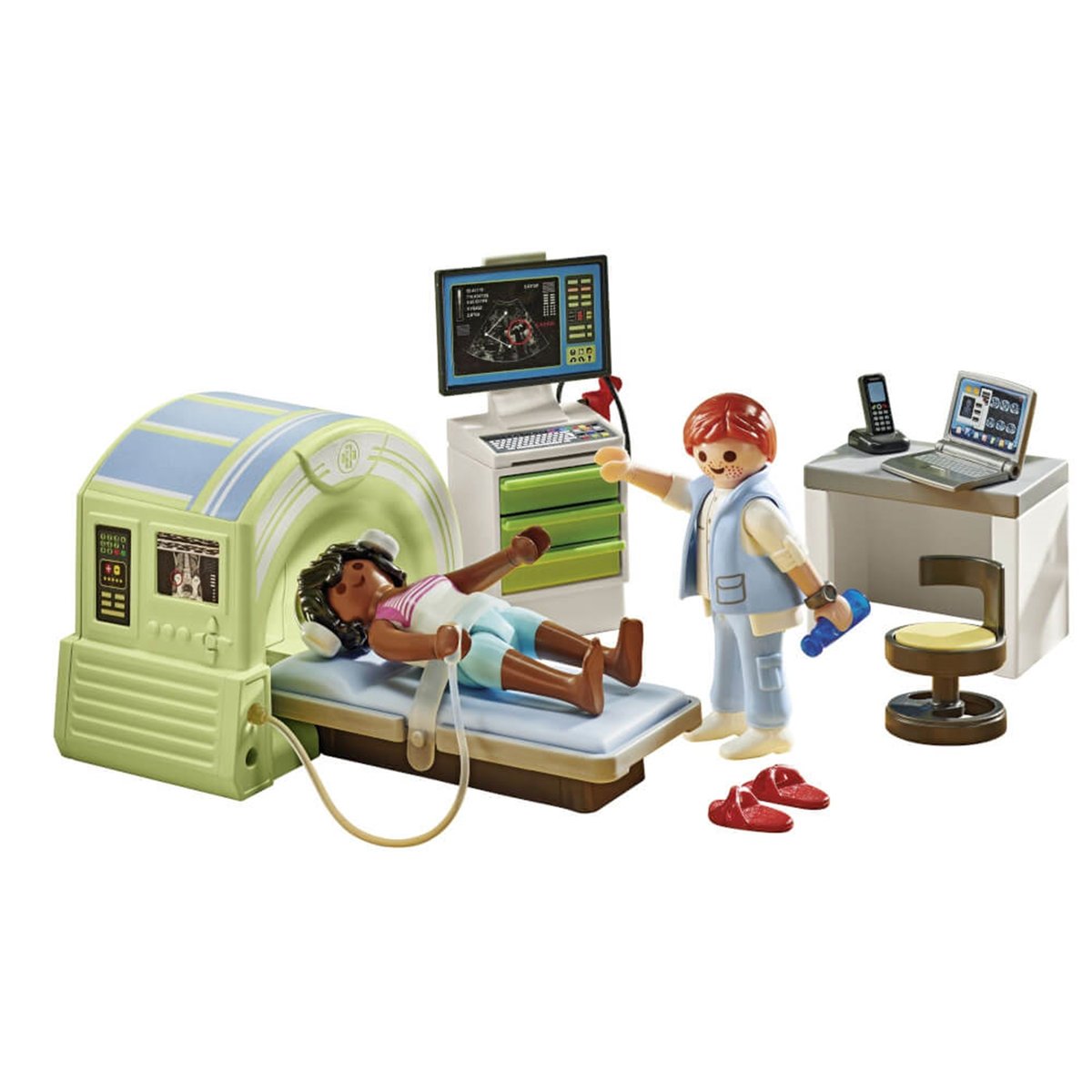 Set de 3 Playmobil set de 3 playmobil atelier de kinésithérapie + scanner médical, PLAYMOBIL