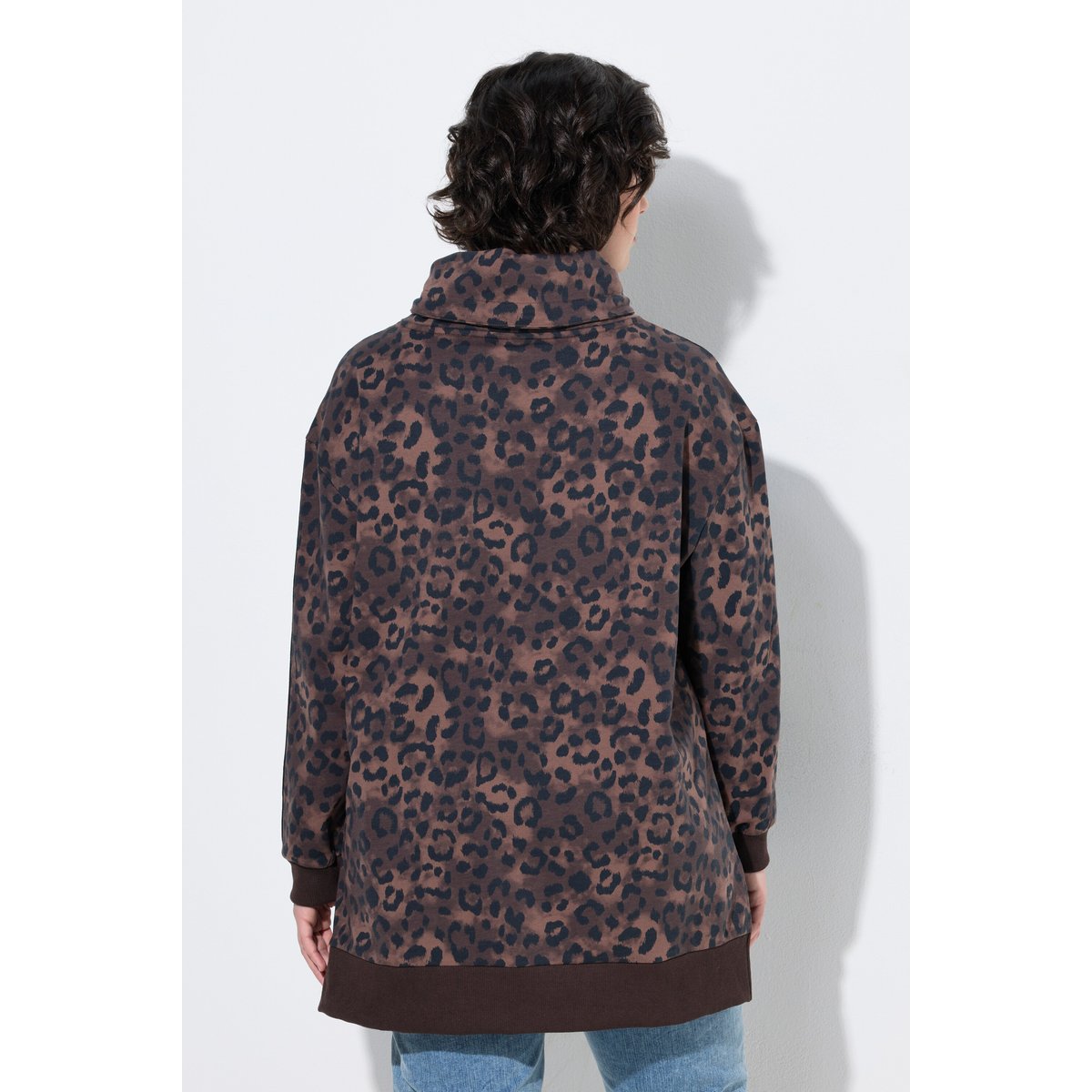 Sweat-shirt à manches longues taupe foncé, ULLA POPKEN