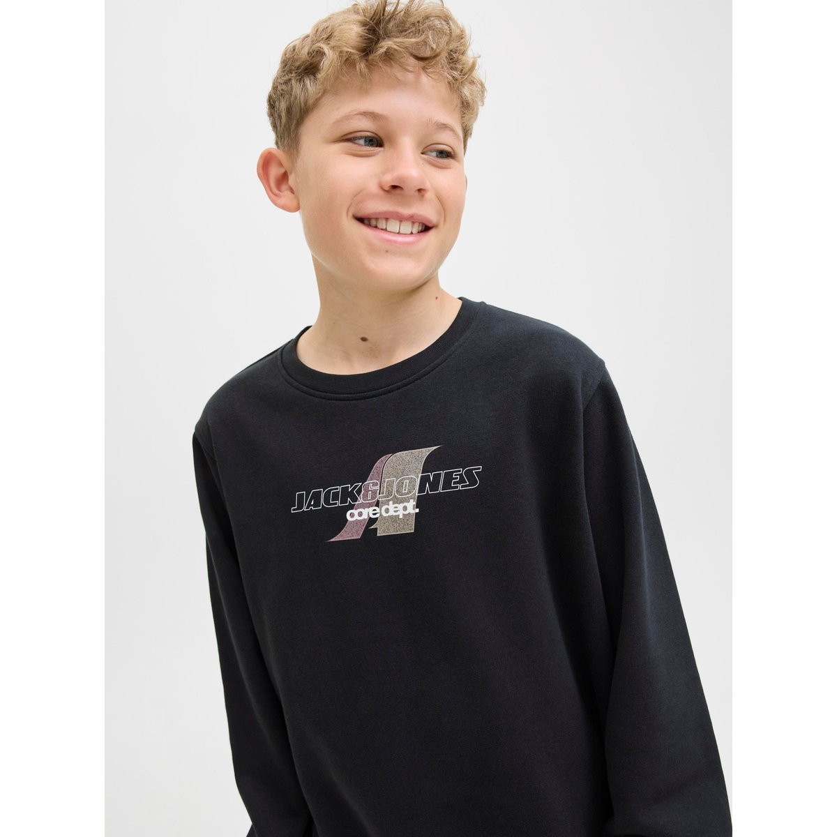 Sweat-Shirt noire - black, JACK & JONES JUNIOR