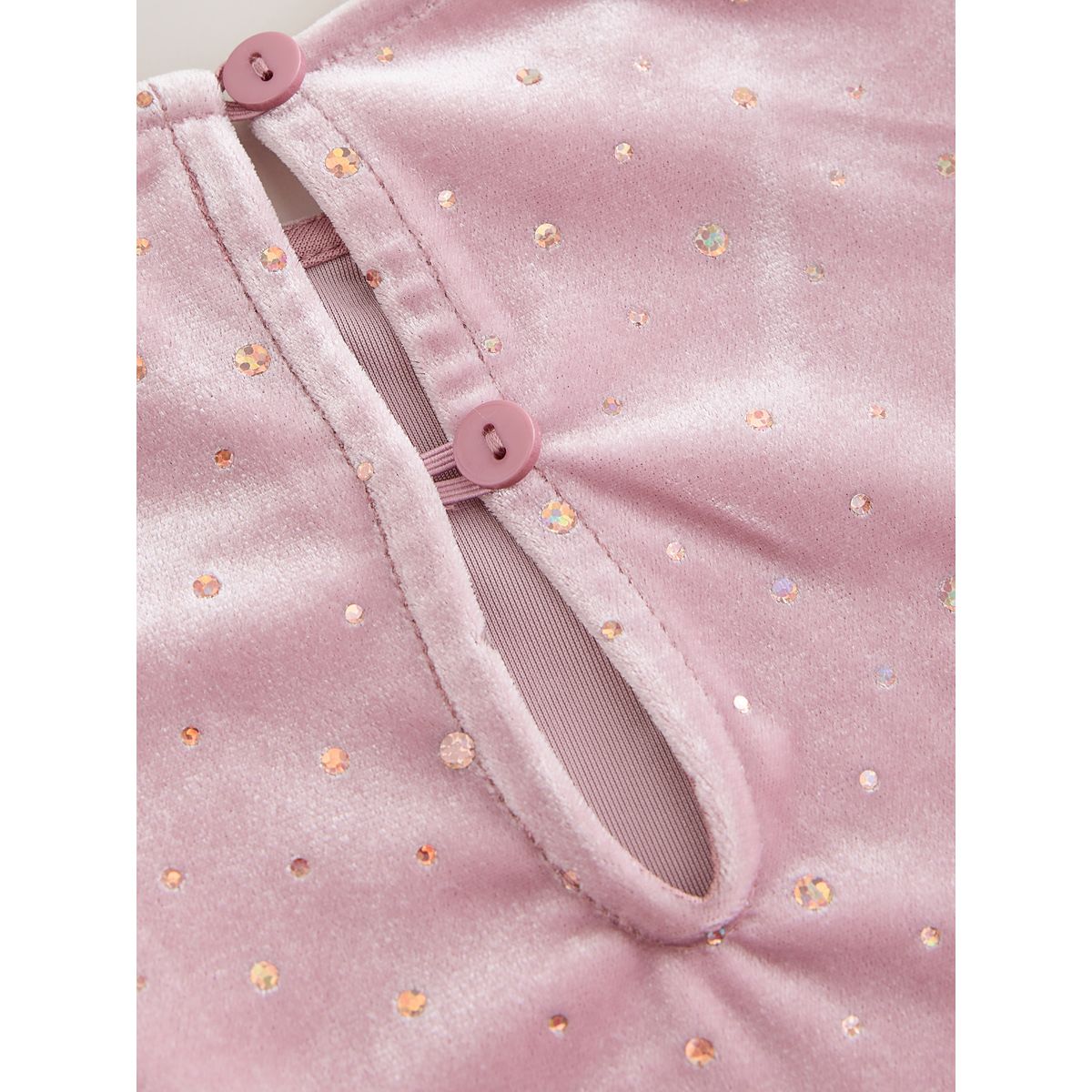 Robe grandes occasions en velours rose pâle, NEXT