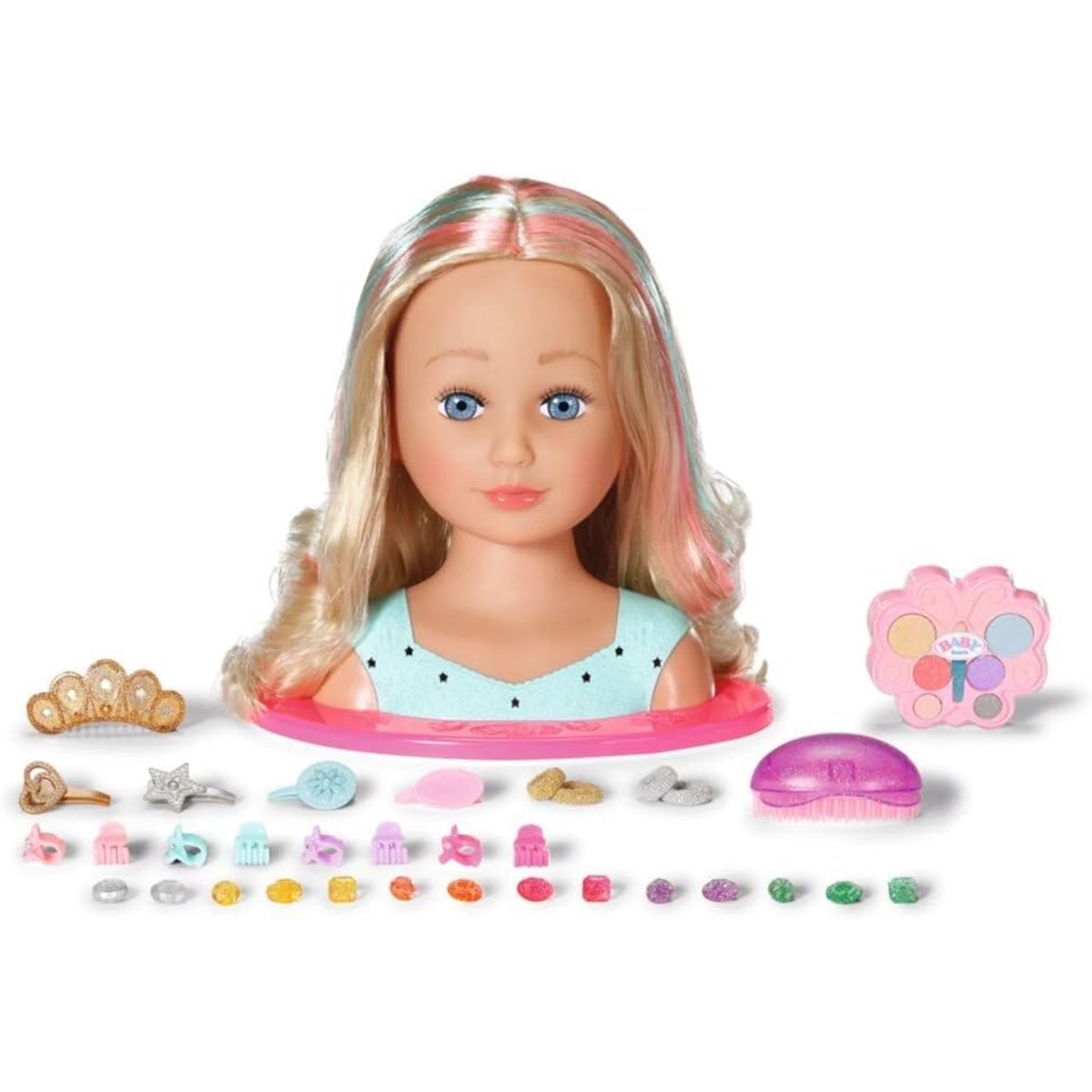 Baby born Tête à coiffer multicolore, ZAPF CREATION