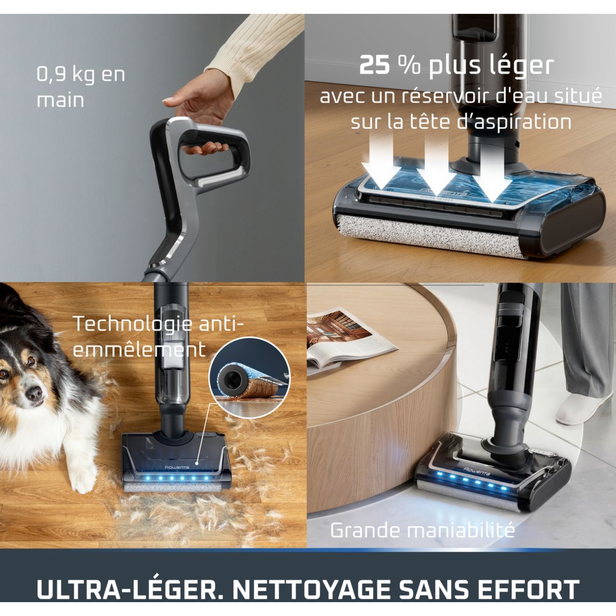 Aspirateur laveur X Clean 7 Pro GZ5856E0 couleur unique, ROWENTA