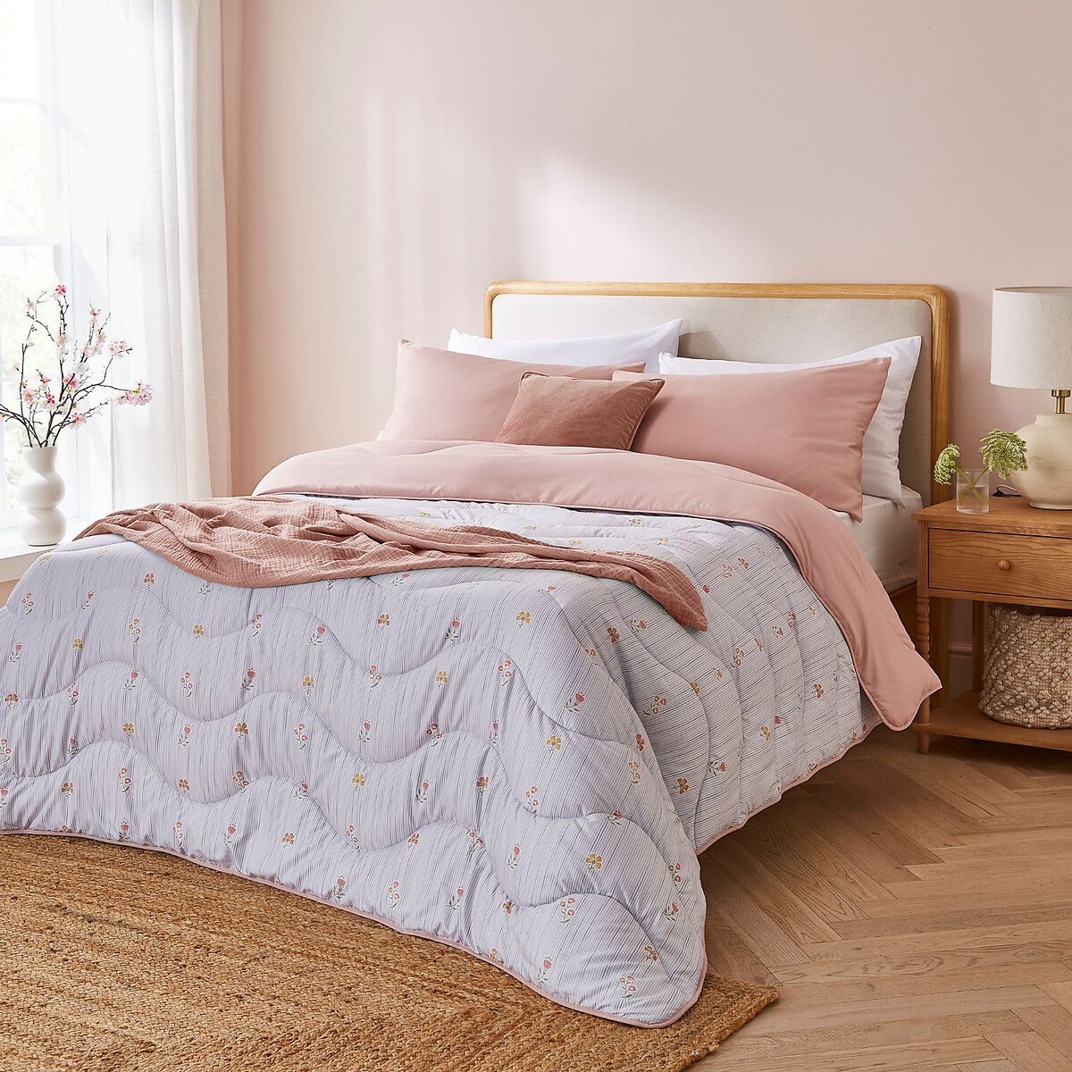 6 Tog Coverless Duvet And Pillowcase Set Vintage Stripes multi-coloured, NIGHT LARK