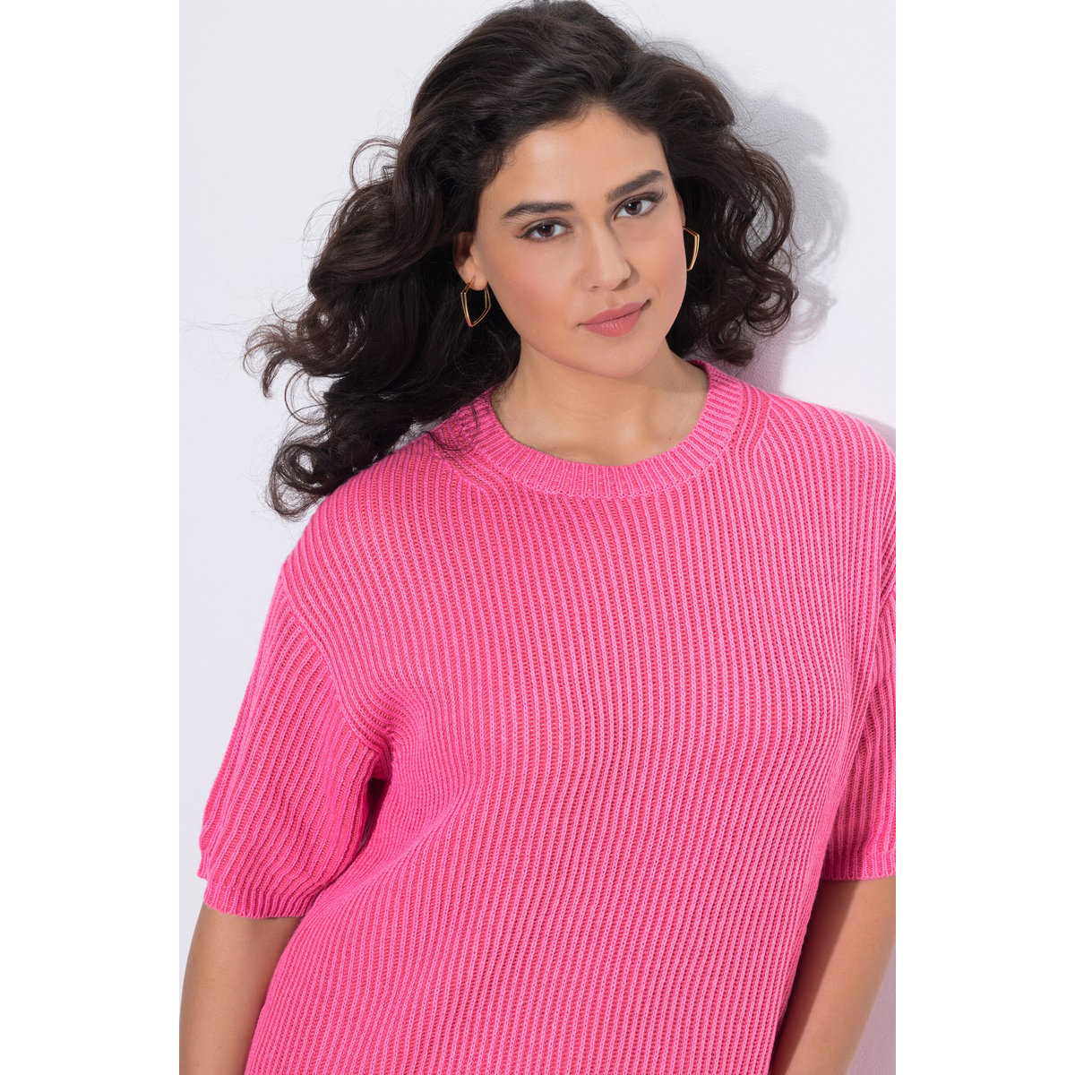 T-shirt en maille, motif à rayures flamant, ULLA POPKEN