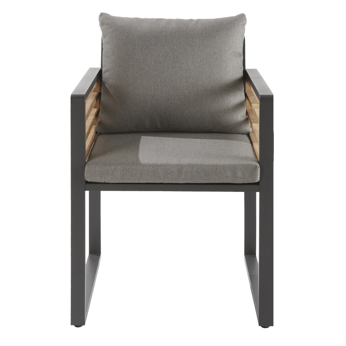 Fauteuil de jardin avec coussin, IONIS marron, NATERIAL
