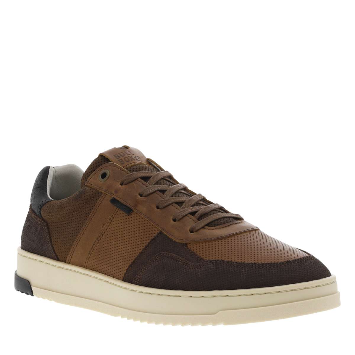 Baskets basses cuir marron, BULLBOXER