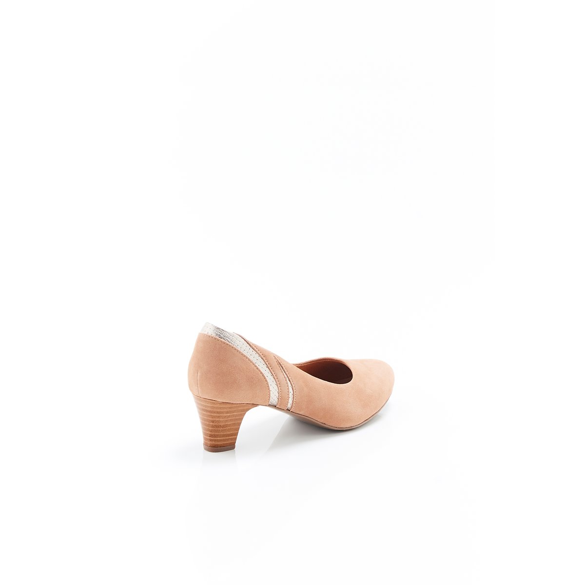 Escarpins bi-matières marron camel, DAMART
