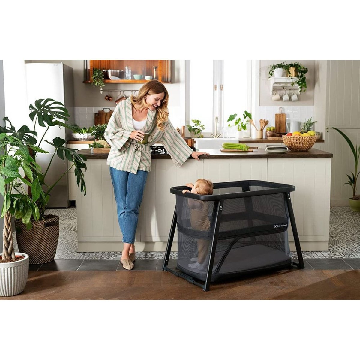 Lit de voyage Sofi Plus 4 en 1 - Black black, KINDERKRAFT