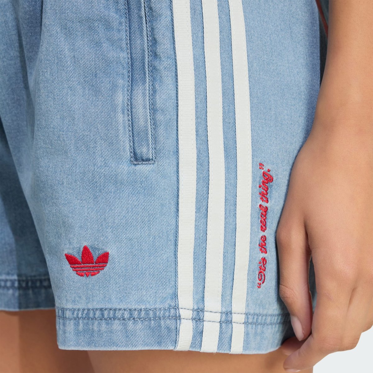 Adidas X Coca-Cola Denim Jorts Adidas X Coca-Cola Denim Jorts light blue, adidas Originals