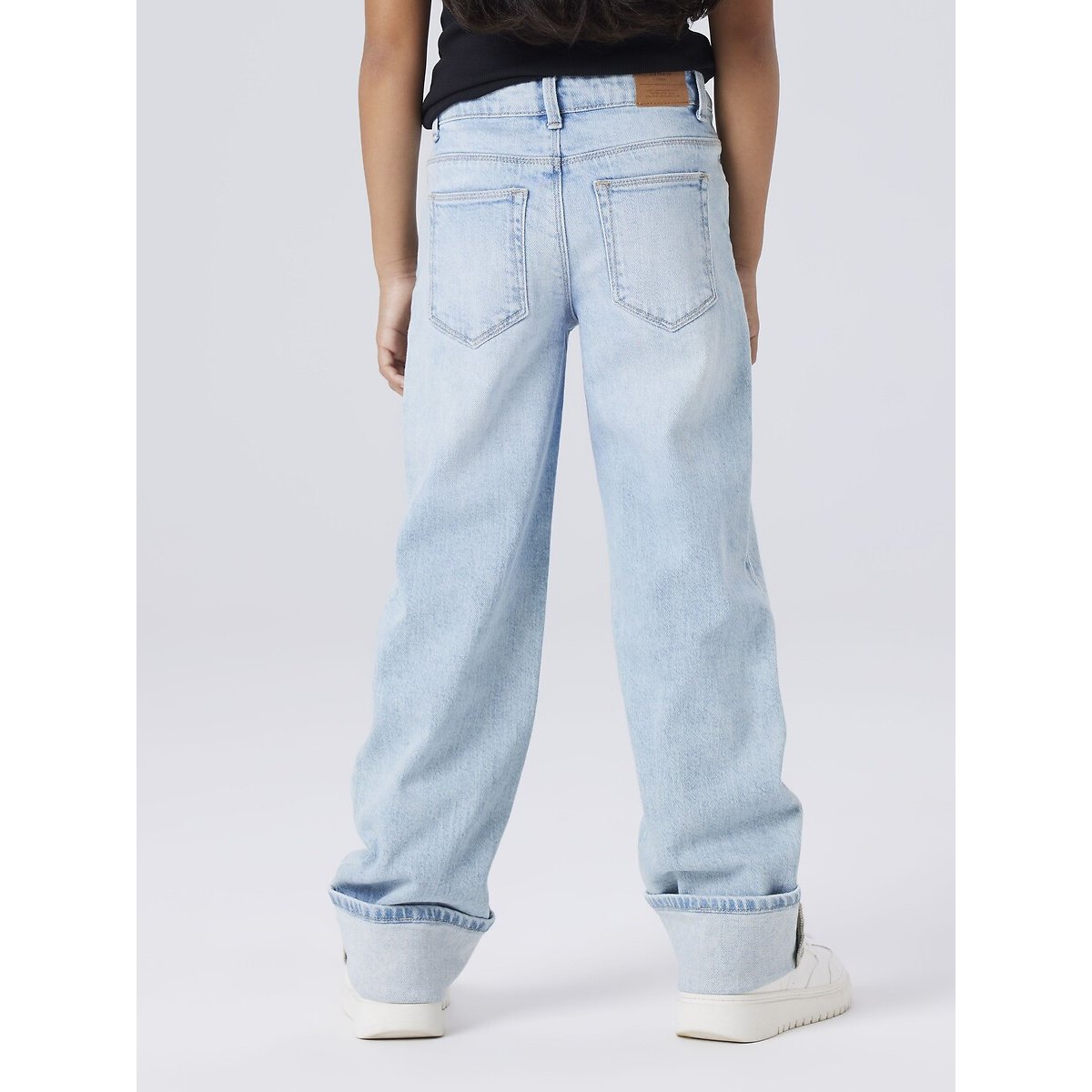 Jean droit, large bleu denim clair, NAME IT