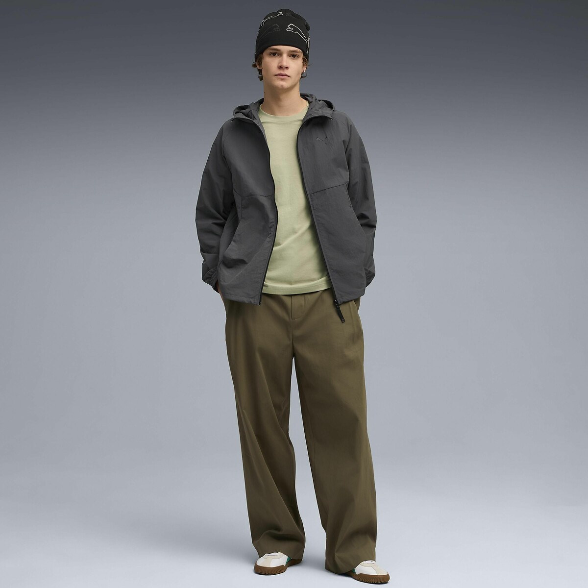 Veste zippée Pumatech en woven gris, PUMA