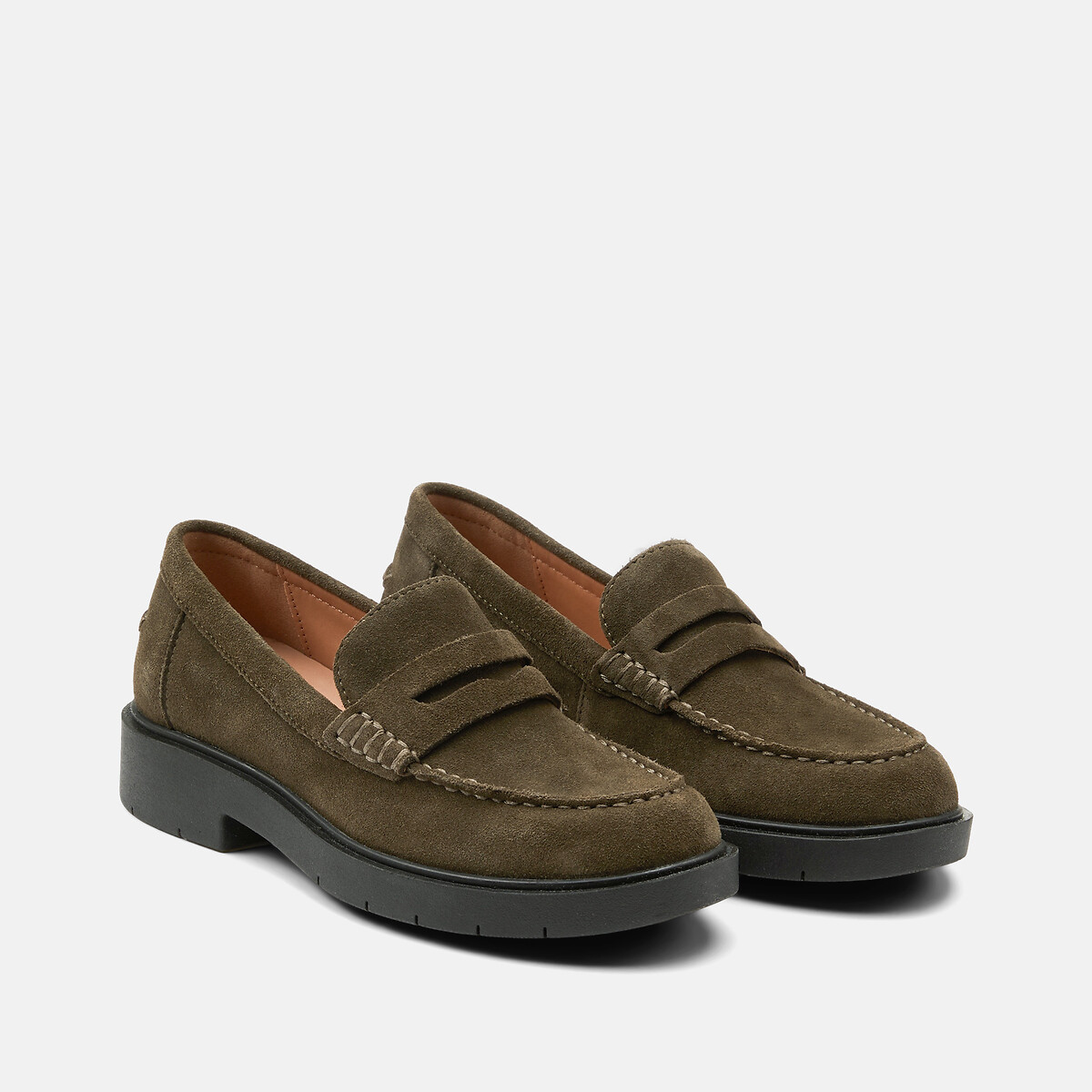 Mocassins en cuir suède, SPHERICA EC1 kaki, GEOX