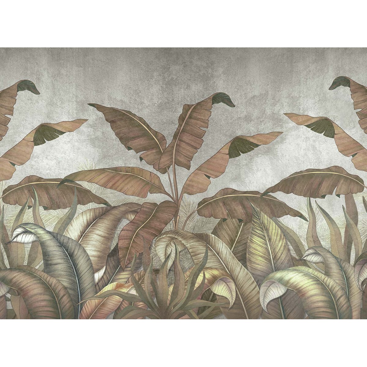 Papier peint panoramique tropical deep intissé, HEXOA