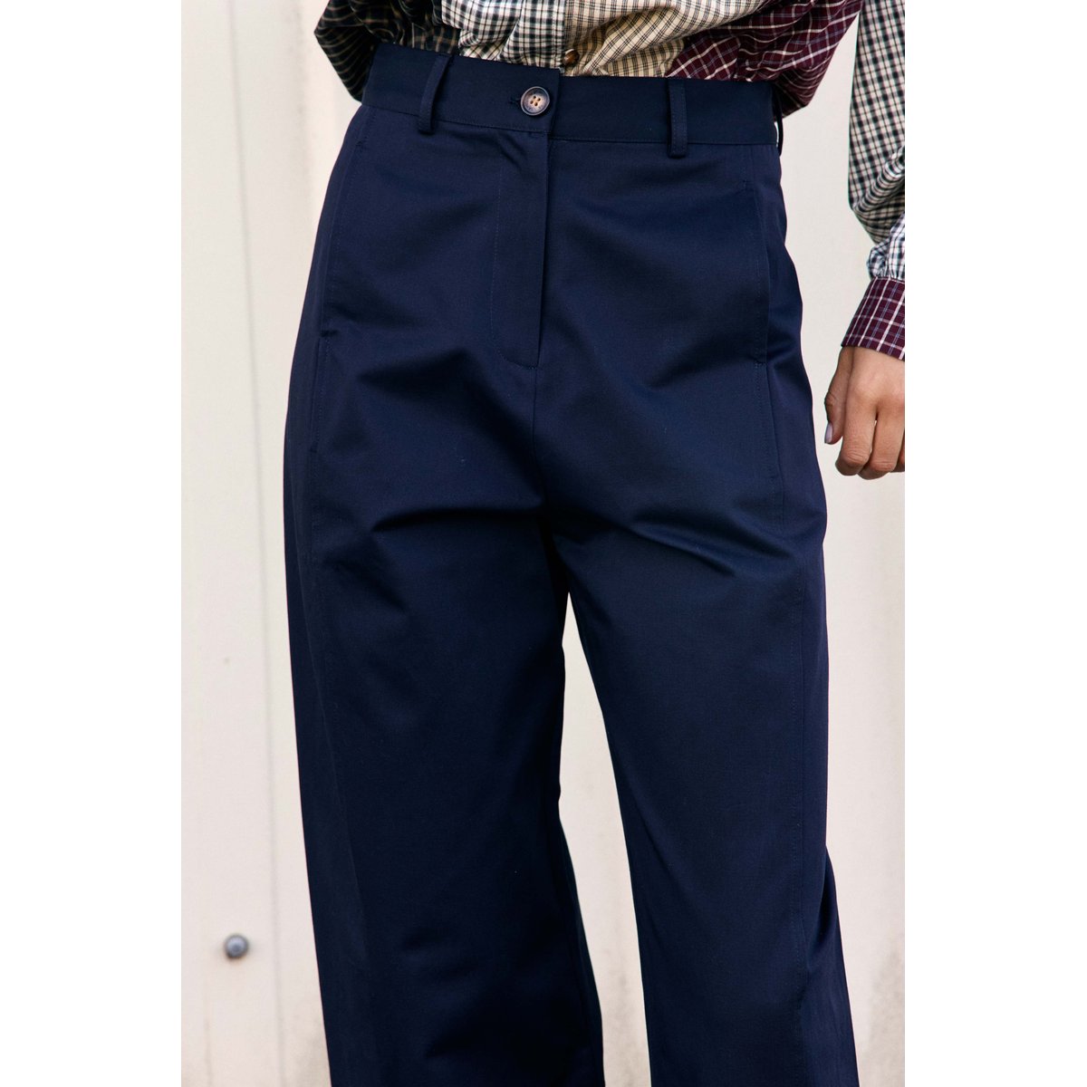 PANTALON uni PRIM 25-marine, LA PETITE ETOILE