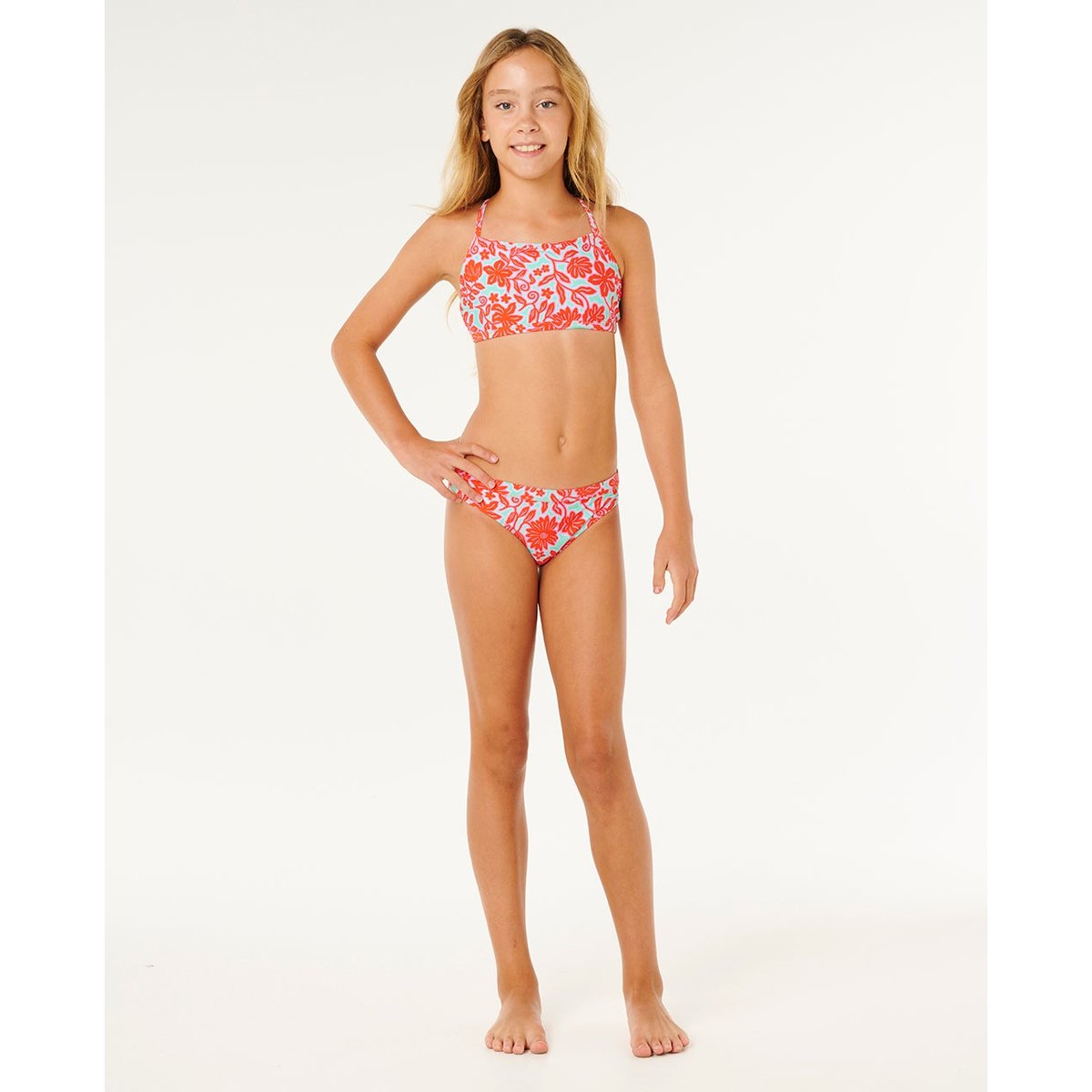 Ensemble 3 pièces Sunshine Squad fille rouge vif, RIP CURL
