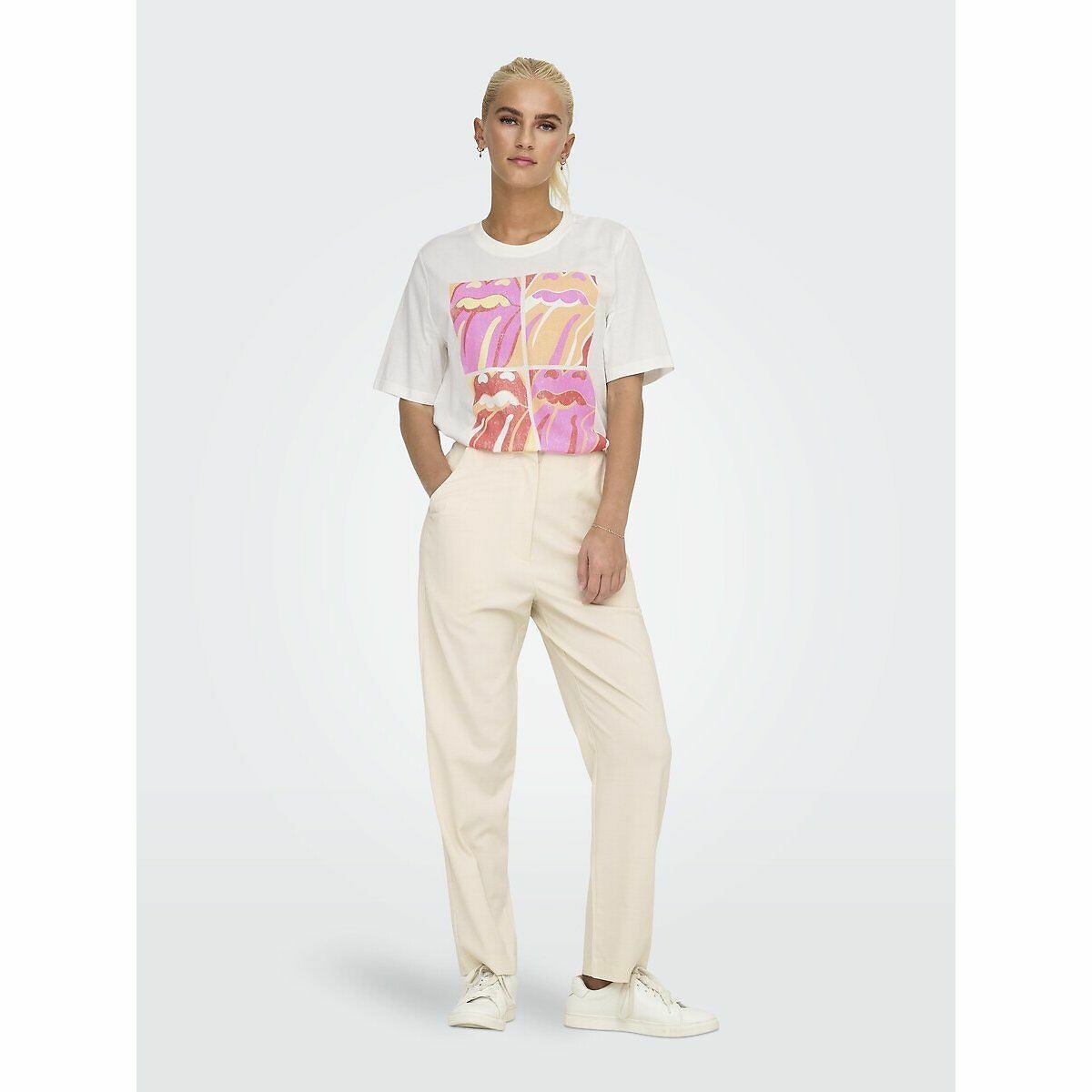 Short Sleeve T-Shirt white, ONLY