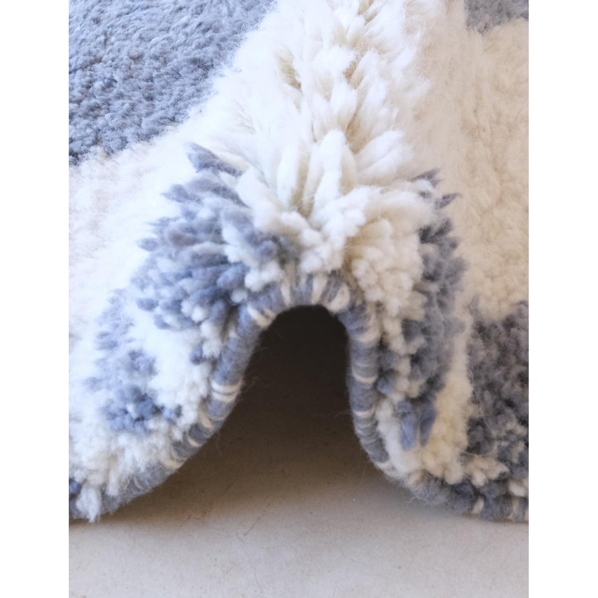 Tapis berbère prestige épaisseur et élégance 114 x 164 cm bleu naturel, AFK LIVING
