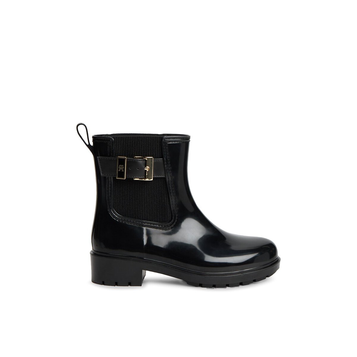 Botines para la lluvia negro, TOMMY HILFIGER