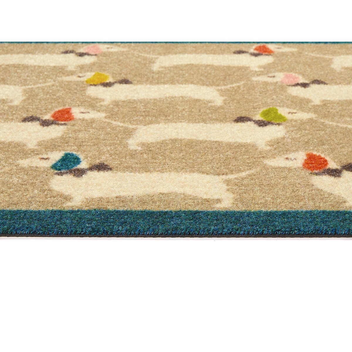 Bright Doggie Stain Resistant Pet Mat 50x75cm multi-coloured, HOWLER & SCRATCH