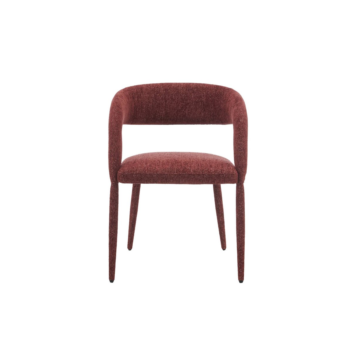 Fauteuil contemporain tissu (lot de 2) ALESSIA bordeaux, SWEEEK