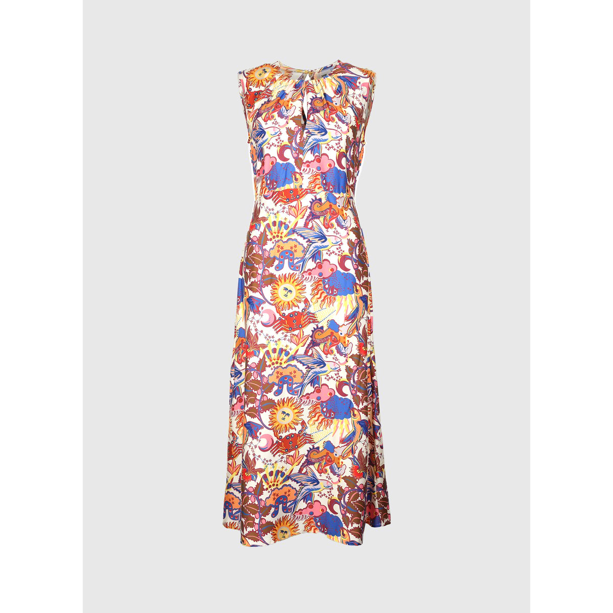 Robe Longue OTINA solemio ecru, AN'GE